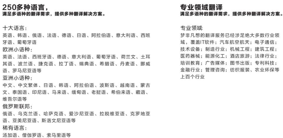 梦非凡想翻译公司资质证照文件二