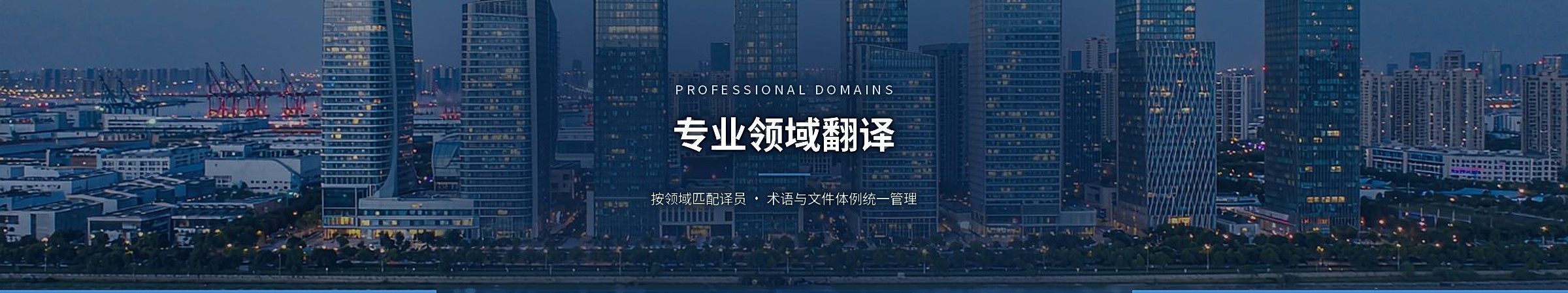 覆盖 45 个专业领域的翻译服务